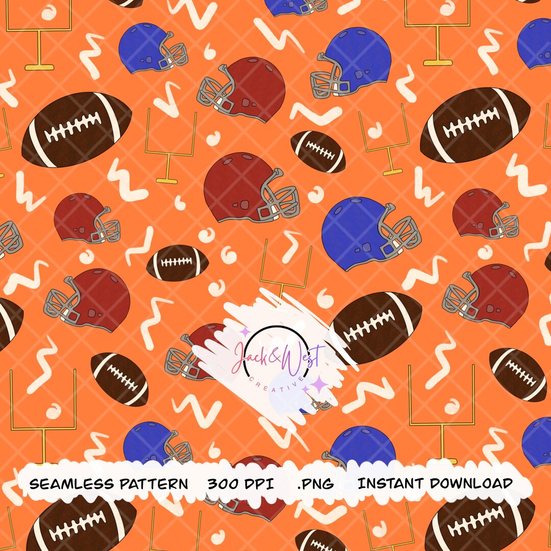 Football Skin Pattern Background Football Seamless Pattern PNG | Sports Seamless Background | Digital ...