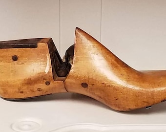 Vintage wooden shoe form.