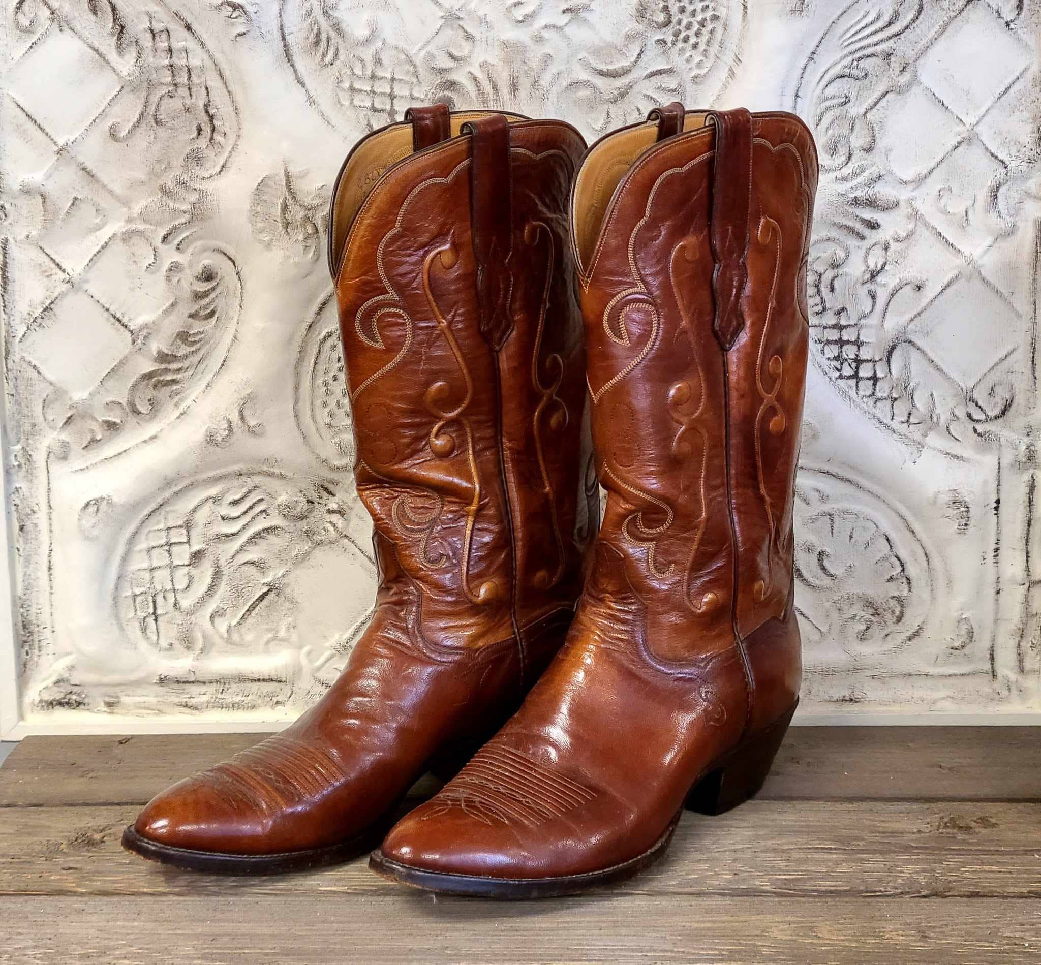 Vintage T.O. Stanley Mens Cowboy Boots. - Etsy