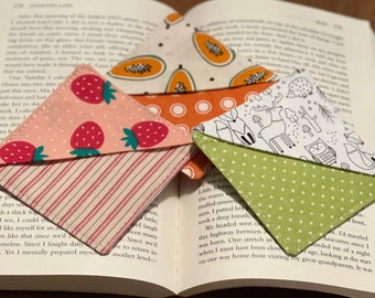 Fabric Corner Bookmark