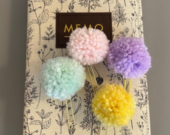 Pompom Paperclip Bookmark / Planner Clips / Pastels