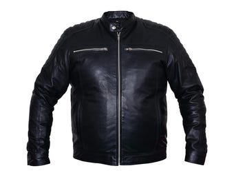 Handmade Men’s Genuine Leather Jacket, Classic Biker Style Jackat, Vintage Leather Jackets Gift for Him.