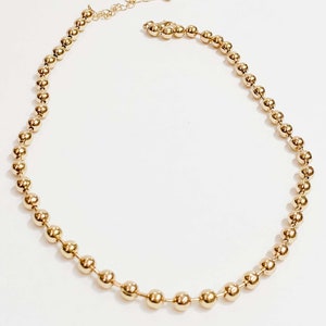 Ball Chain Choker. Choker Necklace. Layering necklace. Ball Chain.