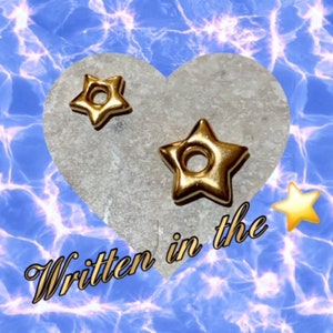 14kt Gold Puffy Star Charms Star Charm. Fine Jewelry . Gold Star Charms ...