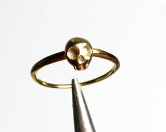 NEW Mini Skull Stackable Ring. Stacking Ring . Custom Jewelry