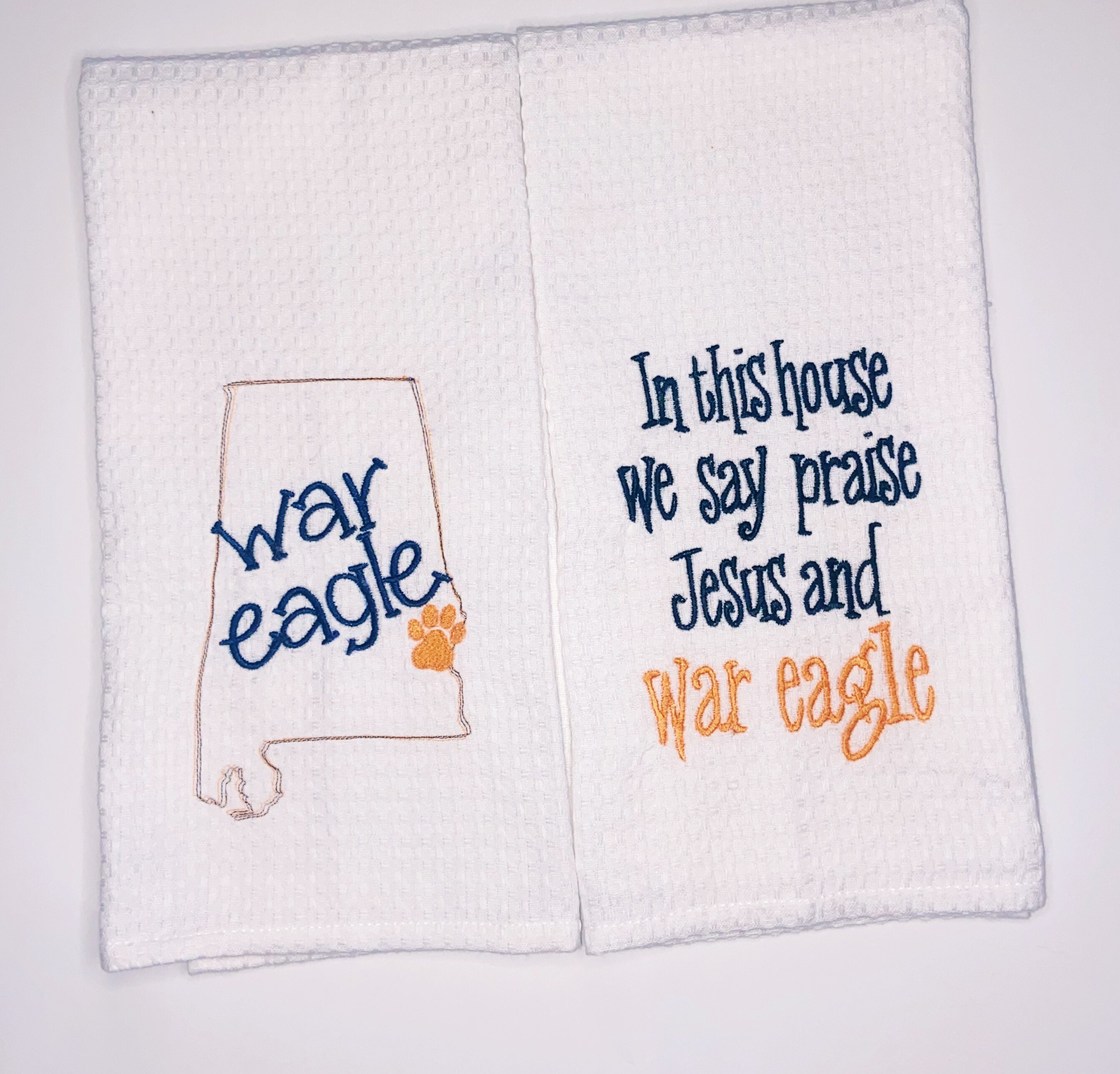 Set of Two Auburn Kitchen Towel/dish Cloth/tea Towel-wedding - Etsy