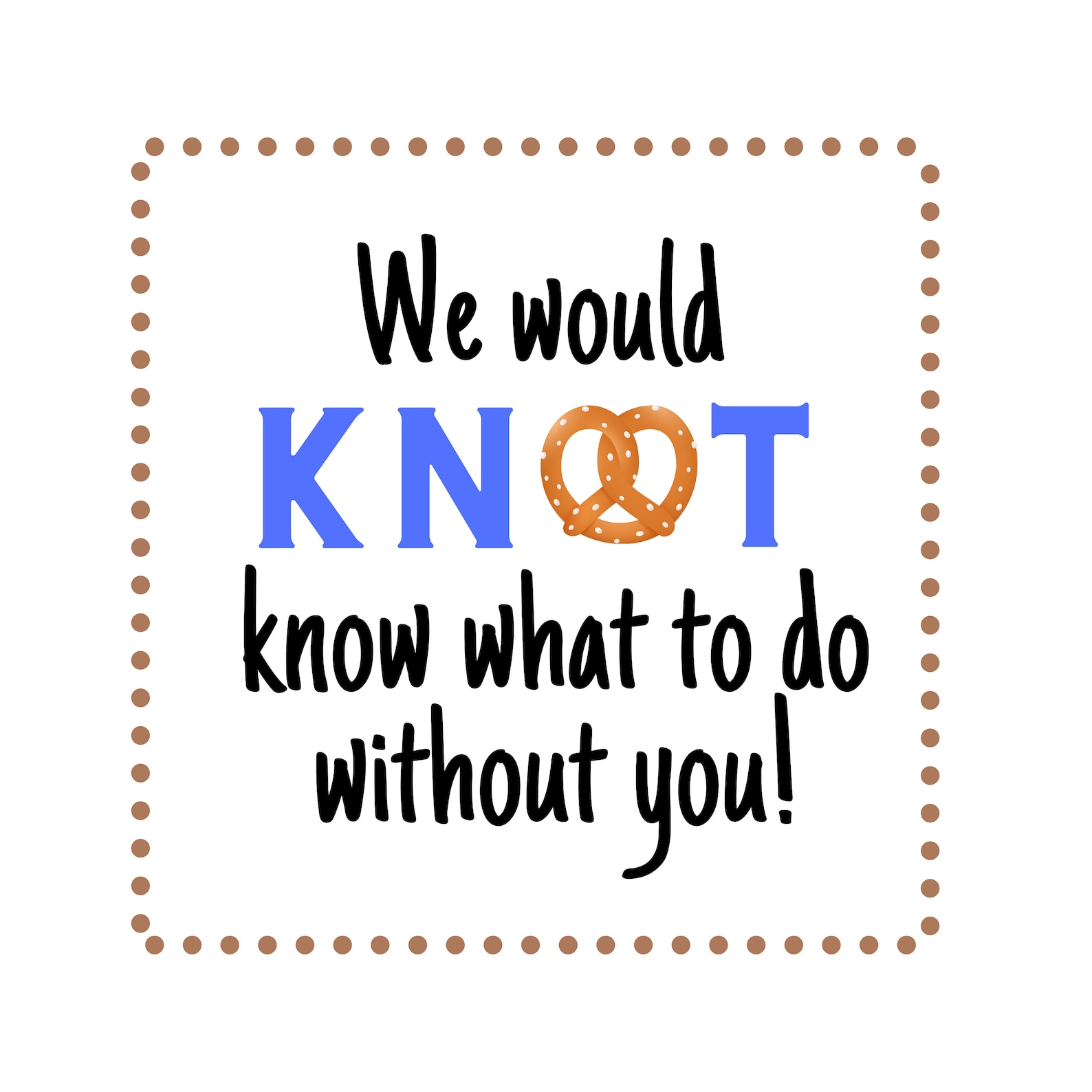 Printable Pretzel Appreciation Gift Tags for Office Etsy