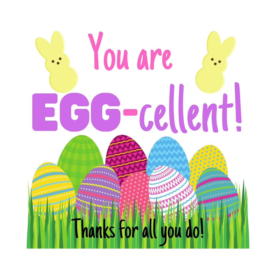 Printable Egg-Cellent Easter Appreciation Gift Tags For Office - Etsy  Ireland