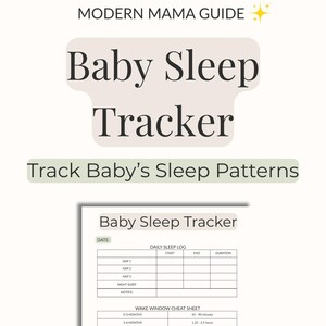 赤ちゃんの睡眠トラッカー（印刷可能）｜新生児の睡眠ログ（PDF）