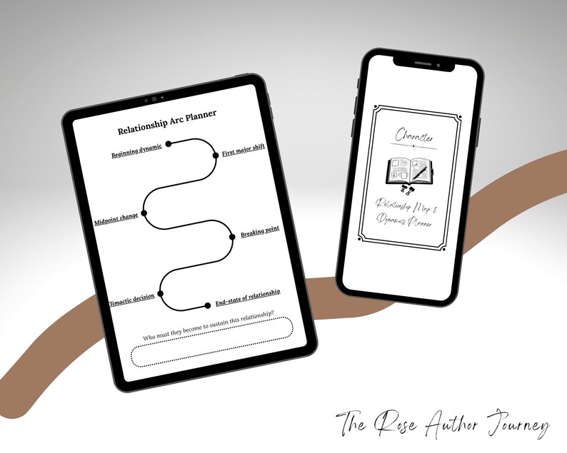 Character Relationship Map | Fantasy Romantasy Writing Planner (PDF ...