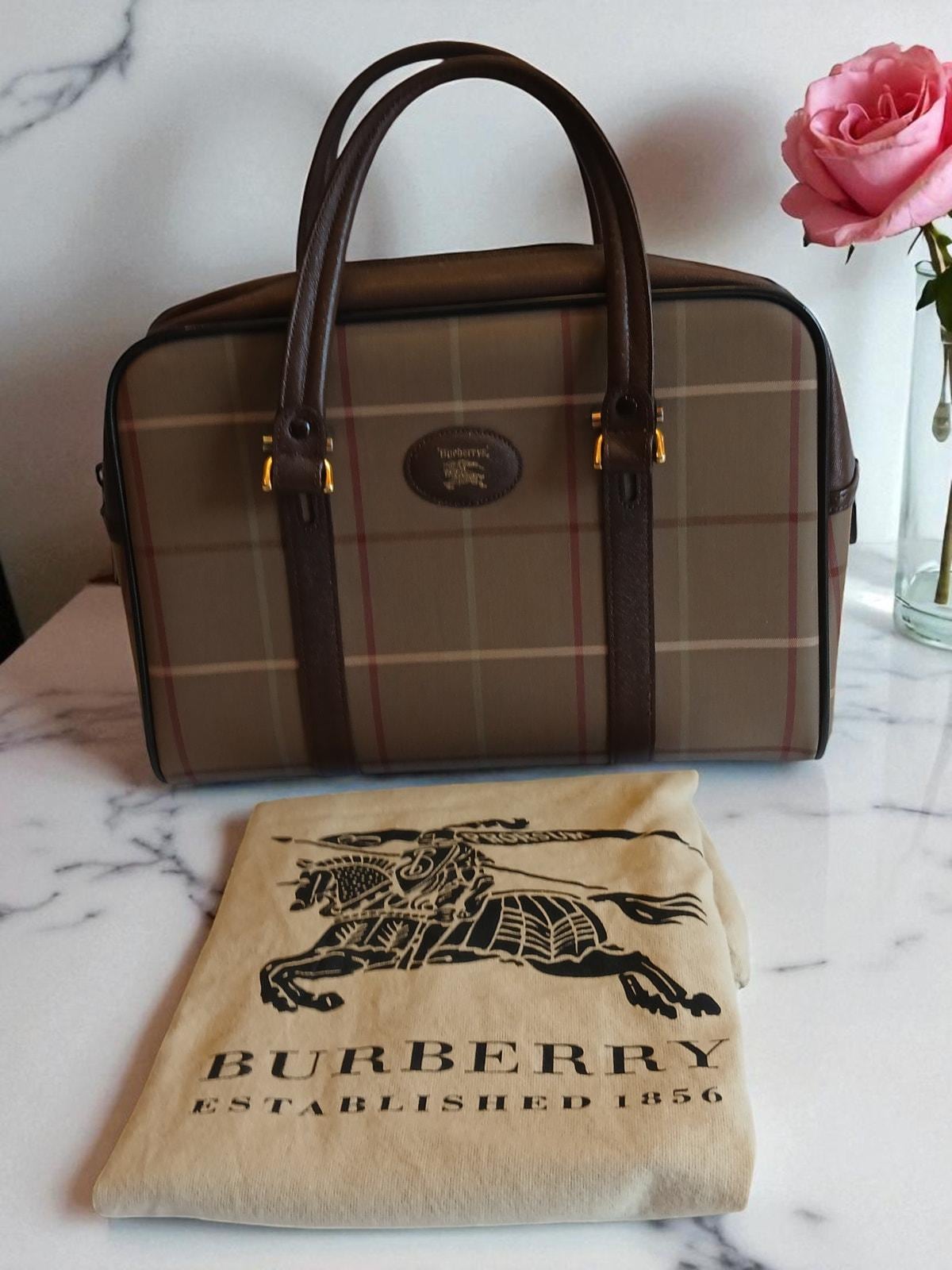 Burberry Boston Bag - Etsy