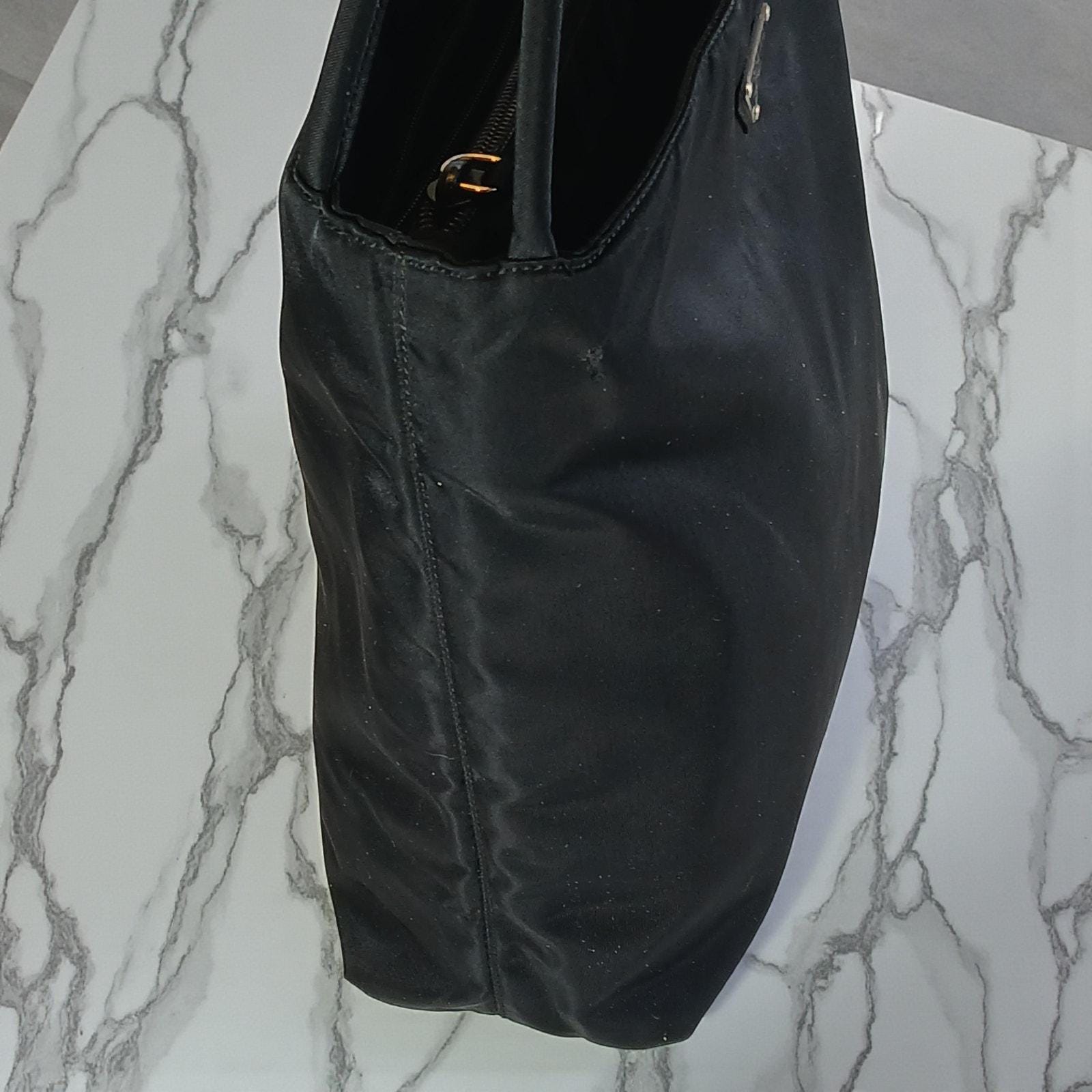 Prada Nylon Tessuto Triangle Logo Tote Bag Black Vintage - Etsy