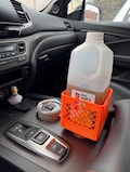 Half Gallon Cup Holder | Classic Milk Crate Look | Icy Tea / Milk & juice