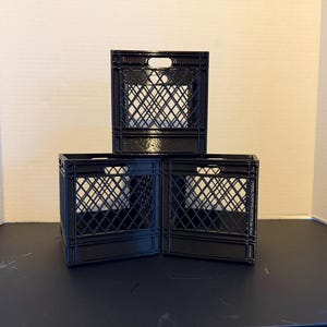 Stackable Mini Milk Crates – Home & Office