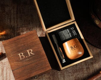 Wedding Custom Wood Whiskey Tumbler Set, Whiskey Stones & Tool, Groomsmen Proposal Gift, Best Man Wedding Favor for Him, Bachelor Party Gift