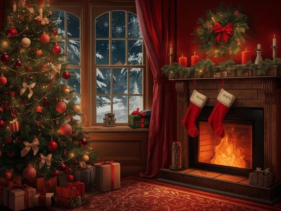 christmas tree and decoration image