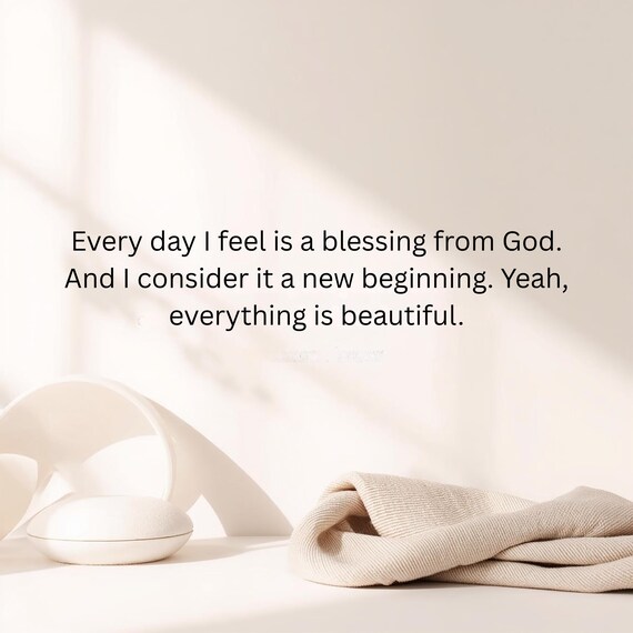 Every Day Is a Blessing Typography Wall Art Printable Inspirational Quote Modern Minimalist Motivational Home Decor Digital Download