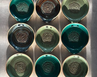 Rallador de jengibre Rallador de ajo Reposacucharas Plato rallador