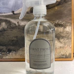 Natural Multi-Purpose Cleaner: no vinegar, with custom-blend essential oils, plant-based cleaner