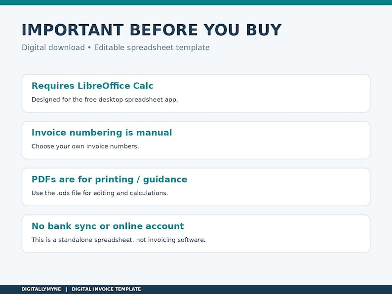 Editable Invoice Template | Small Business Invoice Spreadsheet ...
