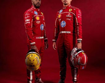 Custom Charles Leclerc Inspired Karting Suit – Formula Style Cordura 600D Racewear