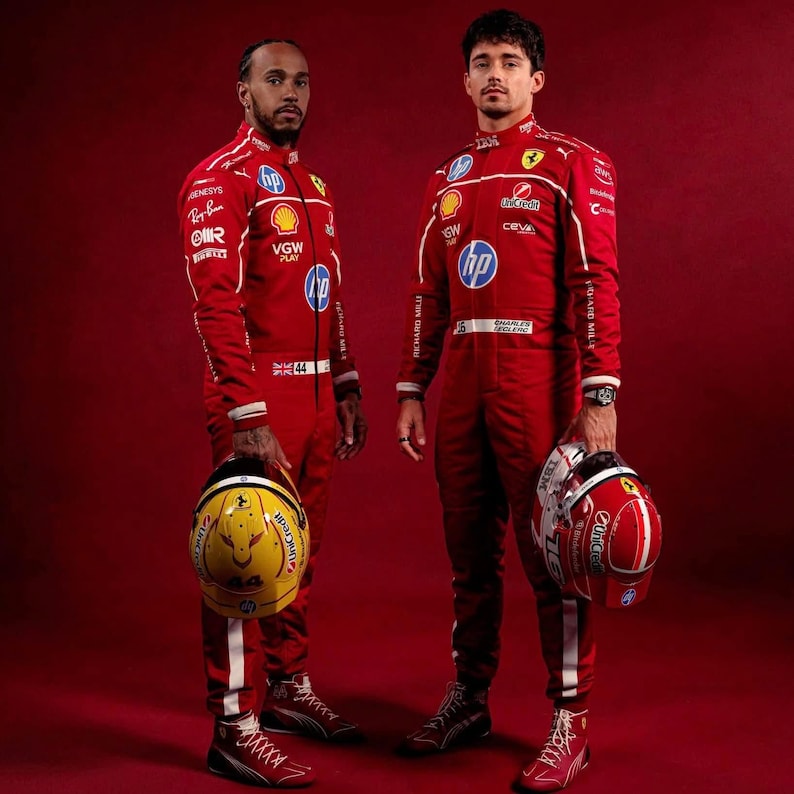 Custom Charles Leclerc Inspired Karting Suit – Formula Style Cordura 600D Racewear image 1