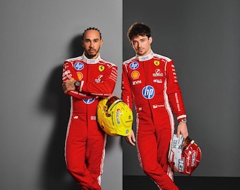 Charles Leclerc Inspired F1 Style Karting Racing Suit 2026 Model – Custom Motorsport Race Suit Replica