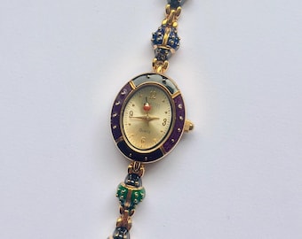 Rare Vintage Joan Rivers Enamel Ladybug Working Watch