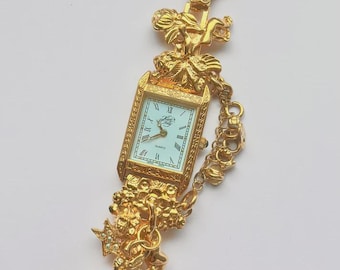 Kirk's Folly Gold Rare Fairy Whimsical Vintage Working Watch