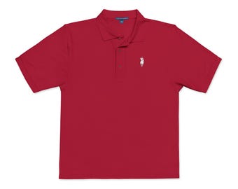 Québecool Polo Shirt Embroidered Logo Minimalist Classic Polo Unisex Golf Shirt Premium Cotton Look Casual Smart Outfit