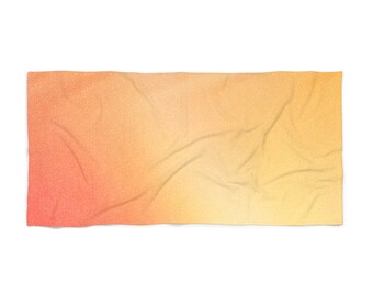 Minimalist Gradient Beach Towel | Soft Color Fade Towel | Modern Summer Pool & Beach Towel | Aesthetic Pastel Towel