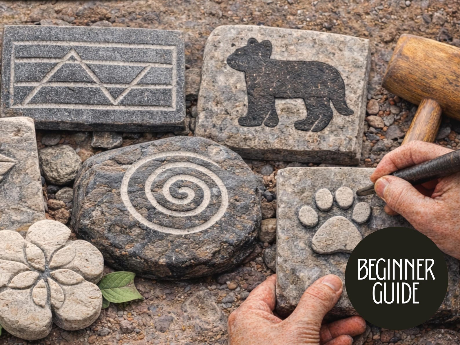 Stone Carving Script Beginner Stone Carving Guide, DIY Projects (PDF) - Etsy
