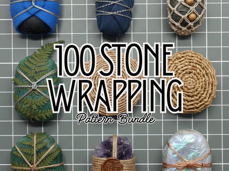 Paper Stone Wraps Ultimate Stone Wrapping Pattern Bundle (100+ Designs), Printable ...