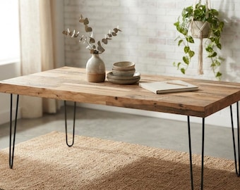 Handmade wooden dining table