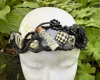 Fairy Elven Headpiece | The Midnight Hare’s Elixir Crown | Alice In Wonderland Inspired