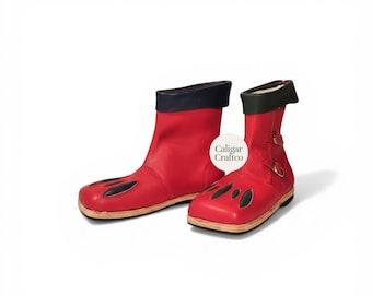 Cow Mouth Boots, Landsknecht Shoes, Medieval Leather Boots, Renaissance Reenactment Footwear, Handmade Costume Boots