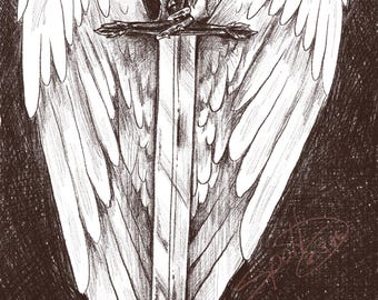 Winged Soldier Print