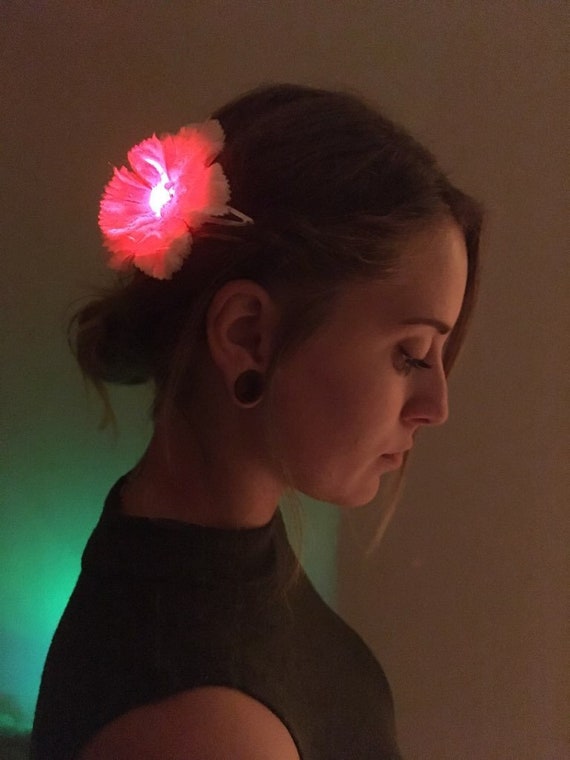 Led Light Up Led Hair Clip Bat Mitzvah Party Favor Gift Etsy