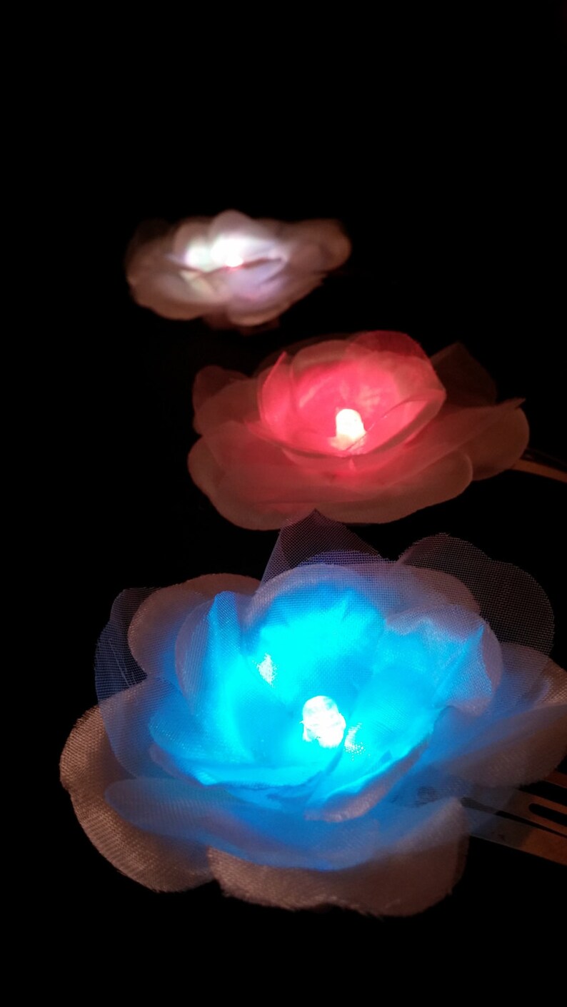 LED Lightup Party Favors 100pack Rainbow LED Flowers Etsy