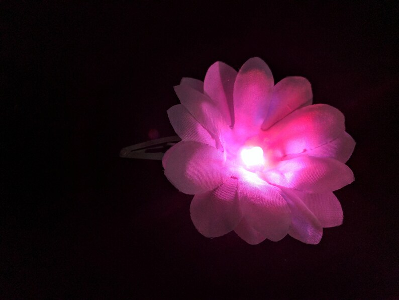 Lightup Daisy for Hair Rainbow Daisies Glow in the Dark Etsy