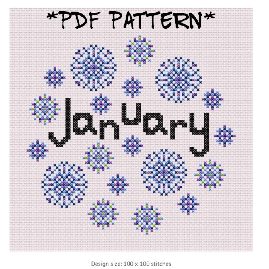 January 2026 PDF Pattern - Etsy