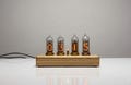 Nixie Tube Wooden Desk Clock