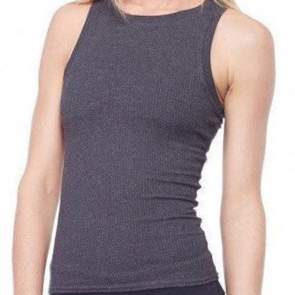 Women's HIGH Neck Tank Casual Tank Top Sleeveless Top Shirt Layering Top Yoga Tank  Rib Top Shell Tank Workout Namaste Shapewear Stretchwear