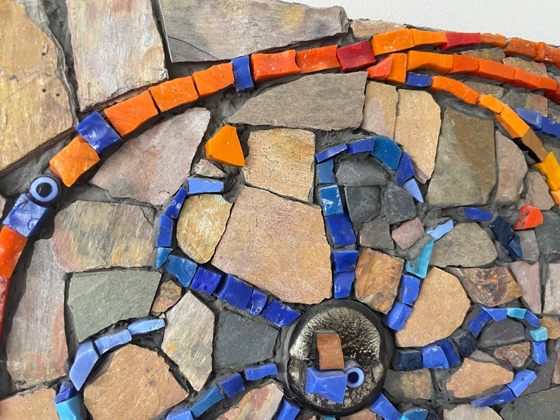 Mosaic Artwork Mosaic mandala Bring the Mediterranean Sea to your home. image 3