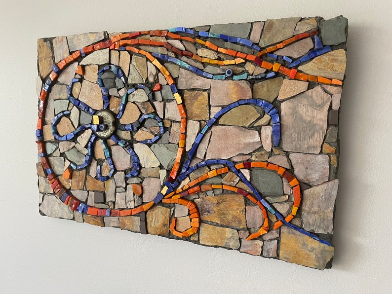 Mosaic Artwork Mosaic mandala Bring the Mediterranean Sea to your home. image 6