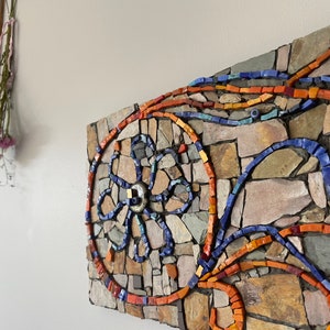 Mosaic Artwork Mosaic mandala Bring the Mediterranean Sea to your home. image 4