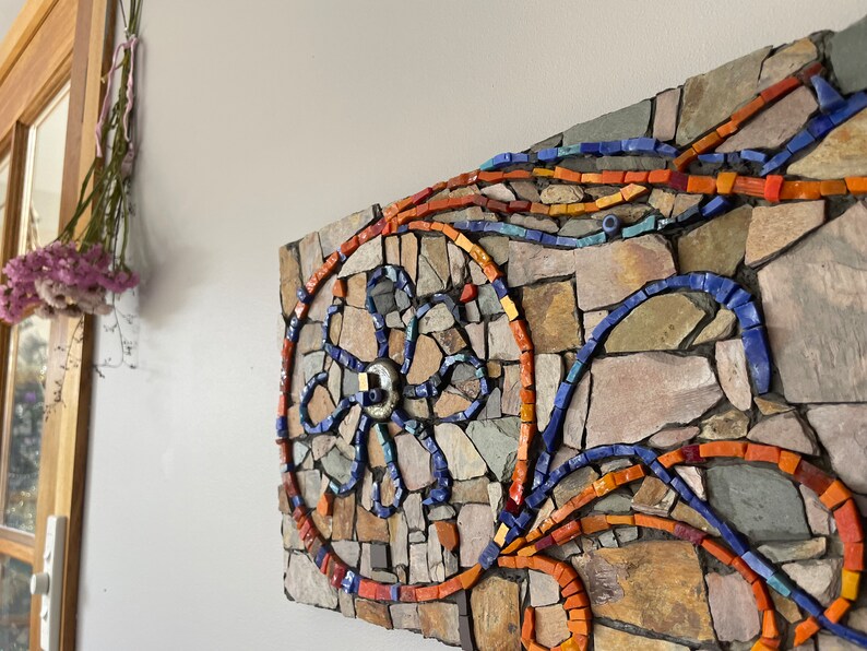 Mosaic Artwork Mosaic mandala Bring the Mediterranean Sea to your home. image 4