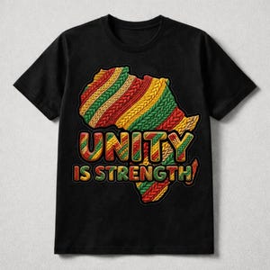 Unity Is Strength Juneteenth PNG, Knitted Yarn Texture, Freedom Day PNG, Black Resistance History, Sublimation Design, HTV, Juneteenth Shirt