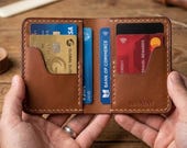 Handmade Slim Leather Wallet Pattern: Minimalist Bifold Card Holder PDF