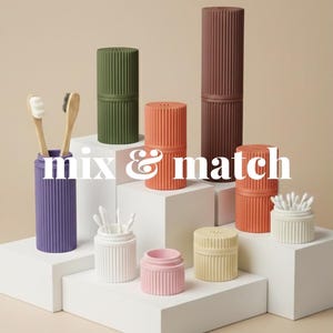 Travel Size Kit | Modular Travel Containers | Stackable and Interchangeable Design | Jewellery Box | 3D Printed